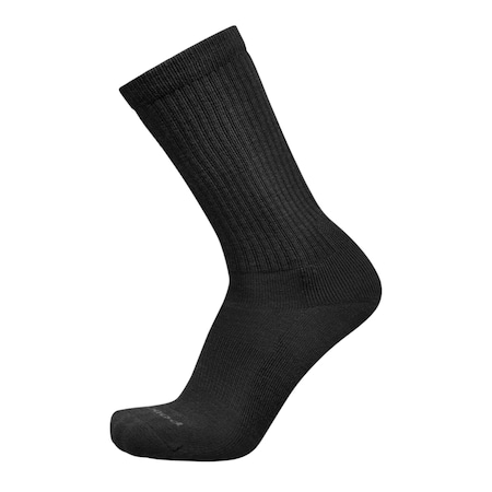 Classic Light Cushion Crew Socks, Black, Small, PR